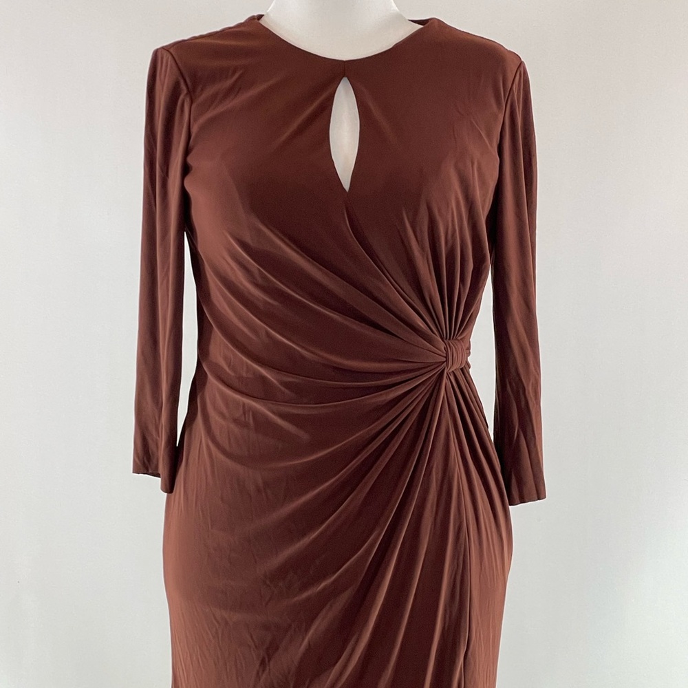 Ieena for Mac Duggal Keyhole Draped Gown, 8 (flaw) - Picture 5 of 12